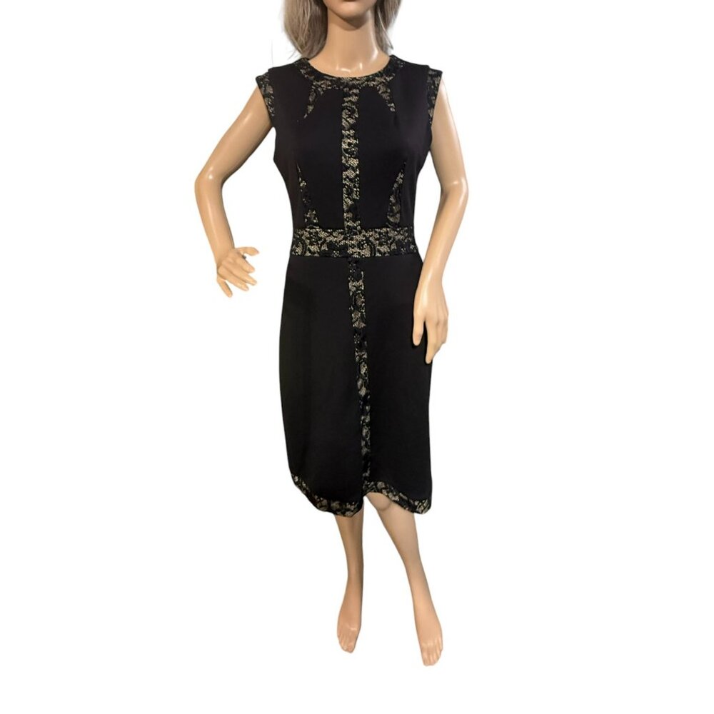 ALLEN B by Allen Schwartz Dress - Black with lace trim - Small